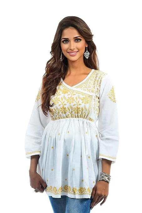 Hand Embroidered Chikankari Kurti Product Image
